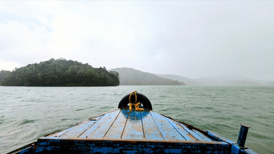 Boat ride through the backwaters near Jog Falls